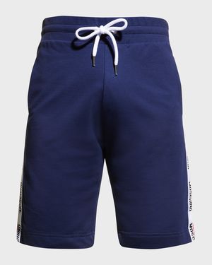 Men's Logo-Tape Sweat Shorts