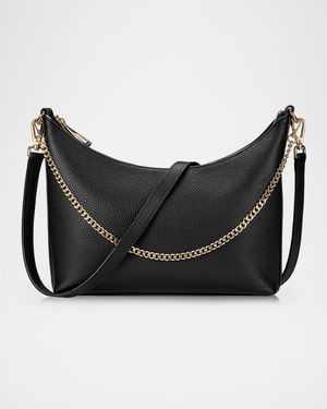 Jules Zip Leather Crossbody Bag