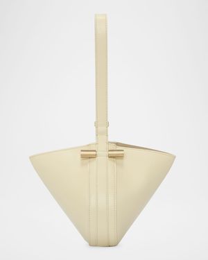 Mini Dia Leather Wristlet Pouch Bag