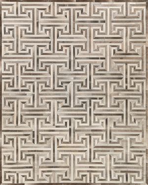 Cityscape Hairhide Rug, 10' x 14'