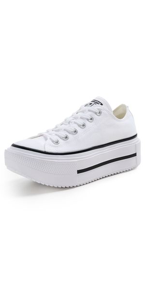 Converse Chuck Taylor All Star Lift Double Stack Sneakers White/Black/White M 8.5/ W 10.5