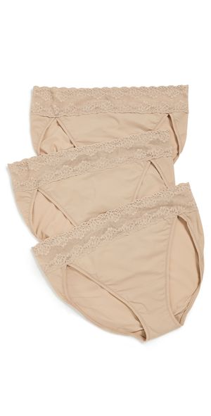 Natori Bliss Perfection French Bikini 3-Pack Black One Size