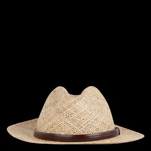Saison 1865 - Chapeau en paille tissé - Taille 61cm - Beige