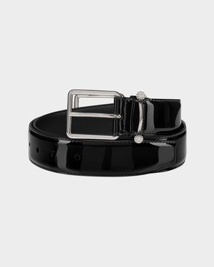 Men's Chambeliss Night Strass Patent Leather Belt