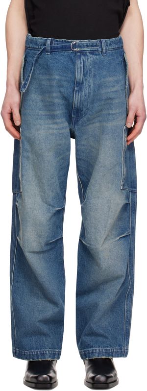 Random Identities Blue Washed Denim Berlin Baggy Jeans