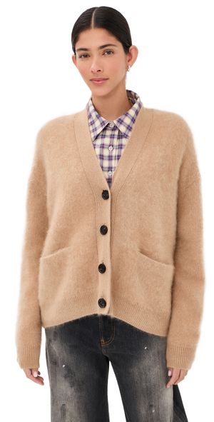 Acne Studios Cashmere Cardigan Light Brown S/M