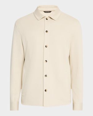 Men's Whitney Cotton and Cashmere Fleece Overshirt
