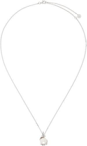Alan Crocetti SSENSE Exclusive Silver Pearl In Heat Necklace