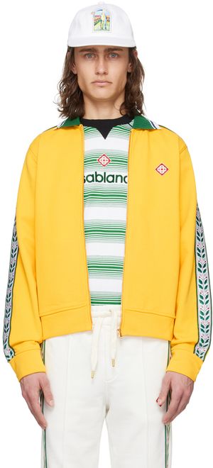 Casablanca Yellow Zip Sweater