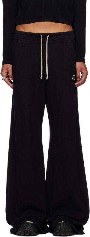 Rick Owens Moncler + Rick Owens Black Belas Sweatpants