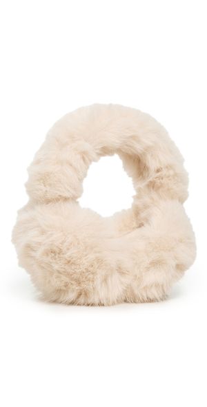 Jocelyn Faux Fox Earmuffs Beige One Size