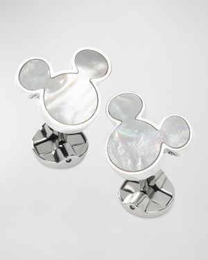 Disney Mickey Mouse Mother-of-Pearl Cufflinks