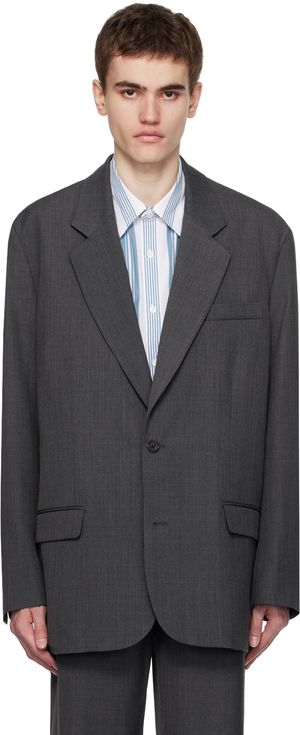 Acne Studios Gray Single-Breasted Blazer