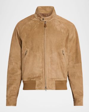 Men's Novak Suede Bomber Jacket