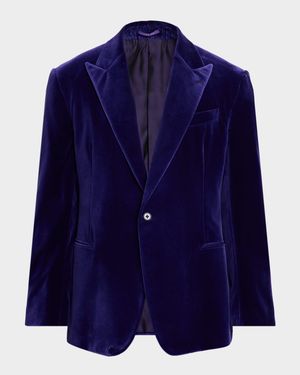 Men's Kent Hand-Tailored Velvet Jacket