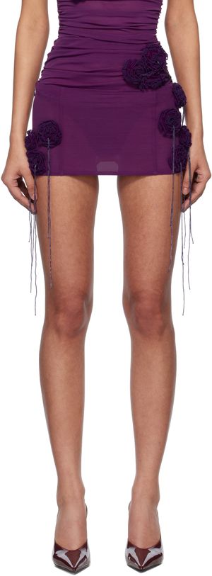 Fancì Club Purple Aster Miniskirt