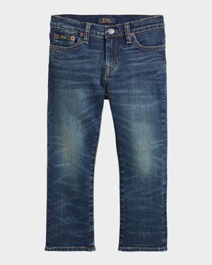 Boy's Medium Wash Bootcut Jeans, Size 8-20