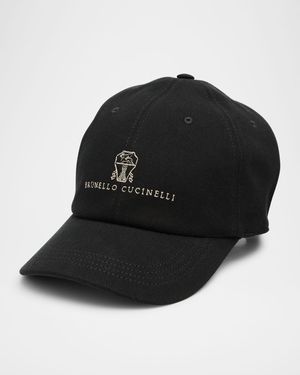 Men's Denim Logo Baseball Cap