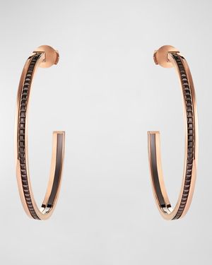 Quatre Classique 18K Rose Gold Hoop Earrings