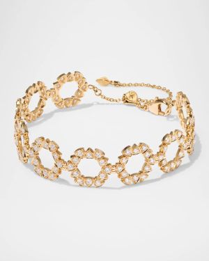 18K Yellow Gold Della Bracelet with Diamonds