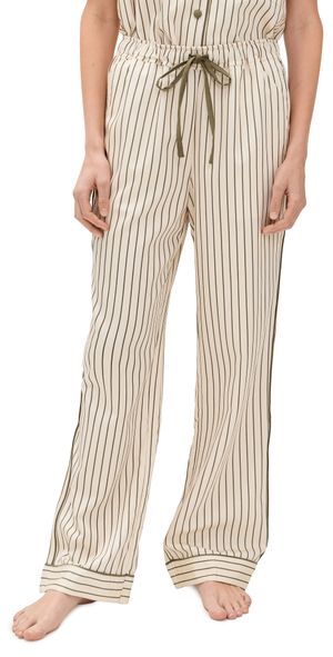 Hommey Sleep Pants Matcha Stripe S