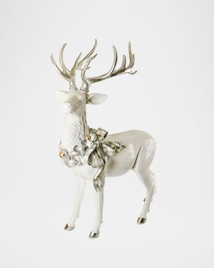 Crystal Palace Standing Trophy White-Tailed Deer Holiday Decor