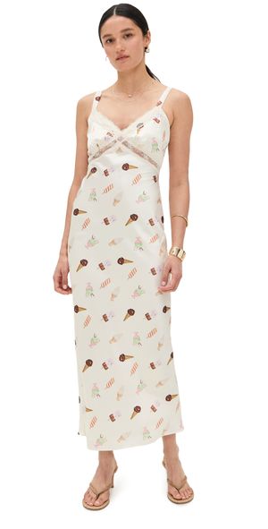 Bailey Rose Long Dress Cream L
