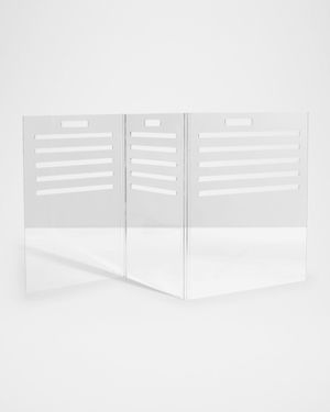 Small Clear View Pet Crate with Golden Latches