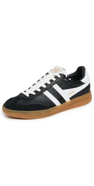 Gola Cyclone Leather Sneakers Black/White/Gum 11