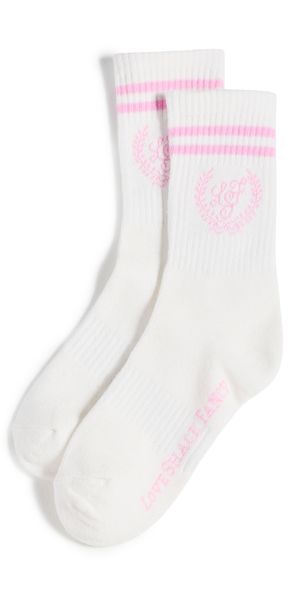 LoveShackFancy Lowell Socks White M/L