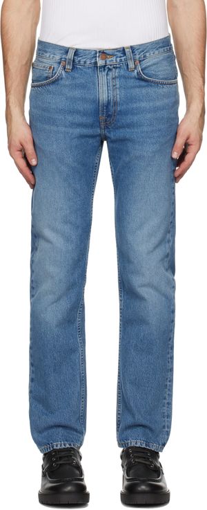 Nudie Jeans Blue Gritty Jackson Jeans