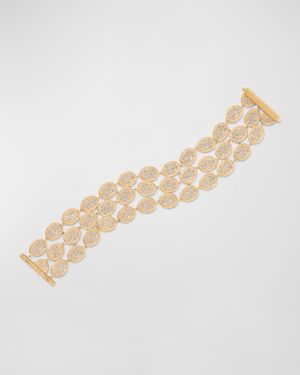 18K Yellow Gold Lunaria Alta Three Strand Bracelet