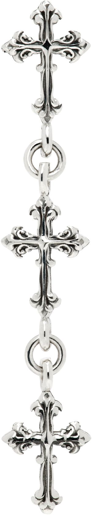 Emanuele Bicocchi Silver Multi-Cross Avelli Single Earring
