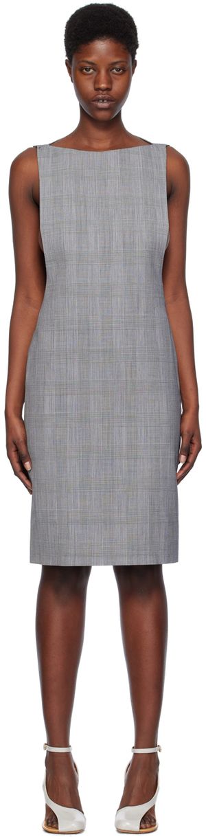 Coperni Gray Cape Minidress
