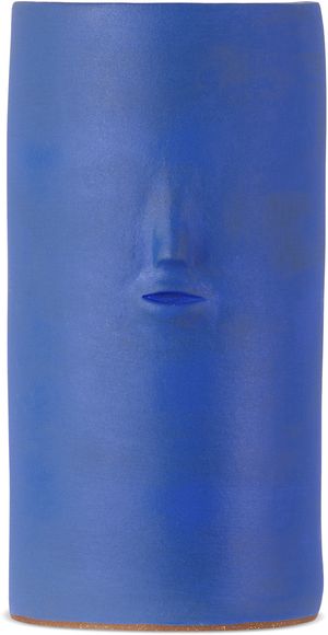 Rami Kim Studio Blue Ceramic Face Vase