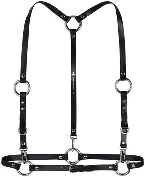 Vivienne Westwood Harnais noir à ceinture et à clous