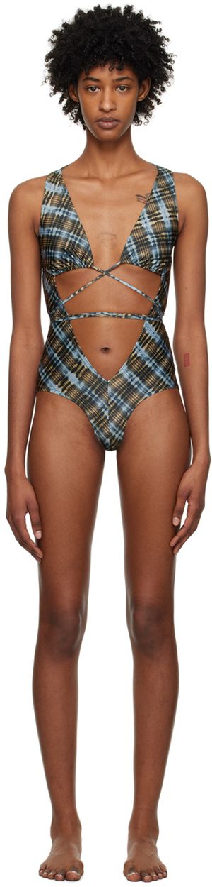 KNWLS Blue & Tan Amber One-Piece