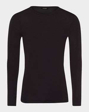 Woolen Silk Long-Sleeve Shirt