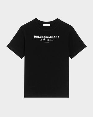 Boy's Contrast Logo-Print T-Shirt, Size 8-14