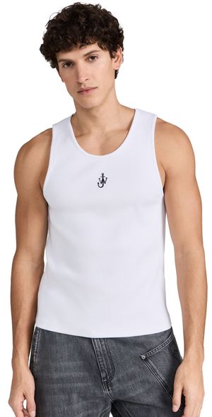 JW Anderson Anchor Embroidery Tank Top White M