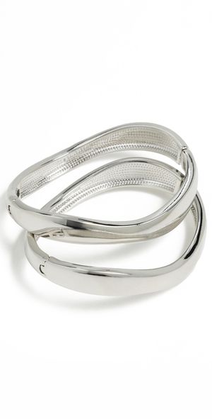 BaubleBar Tiana Bangle Set Gold One Size