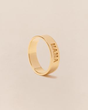 Emoi Emoi - La bague mama love en vermeil - Taille 58 - Doré