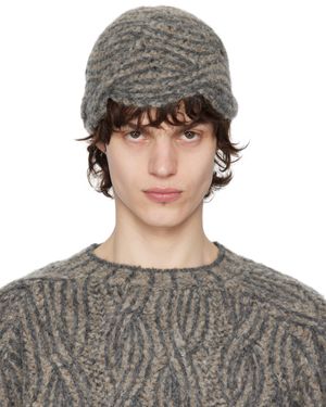 Eckhaus Latta Brown Plait Beanie