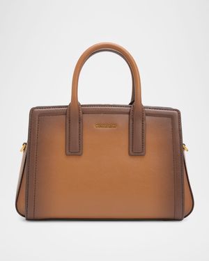 Laila Small Burnished Leather Crossbody Bag