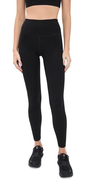 Splits59 Airweight Rib High Waist 7/8 Leggings Black XL