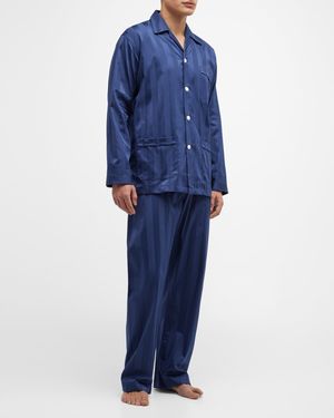Men's Lingfield Two-Piece Long Pajama Set