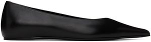 TOTEME Black 'The Asymmetric' Ballerina Flats