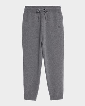 Men's Cashmere-Blend Knit Trousers