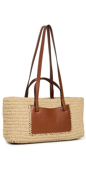 Ulla Johnson Lali Raffia Tote Natural One Size