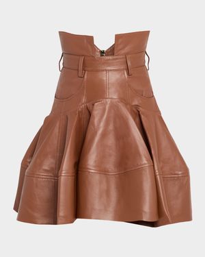 Hypnotic Leather Mini Skirt